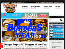 Tablet Screenshot of burgerdays.com